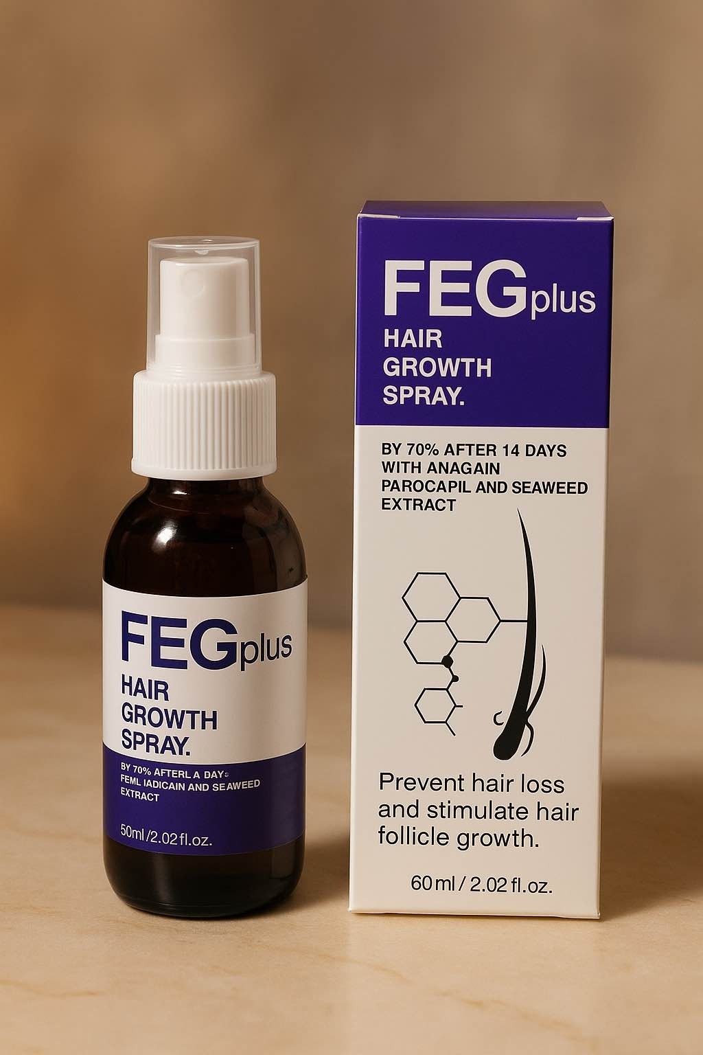 FEG PLUS Hair Growth Serum & Spray – 50ml