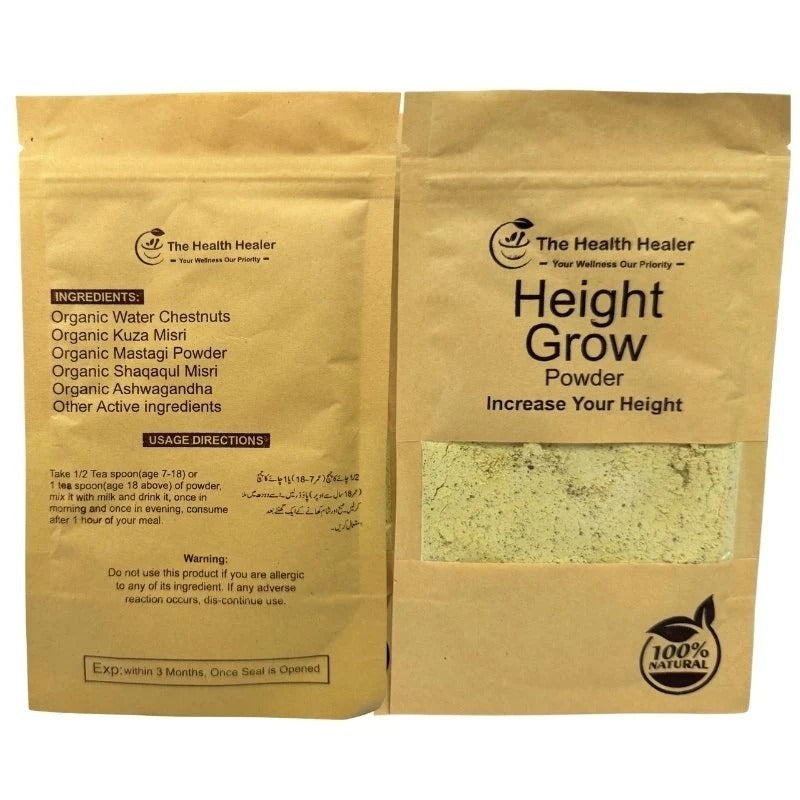 The Health Healer Height Grow Powder – 100% Natural 70g
