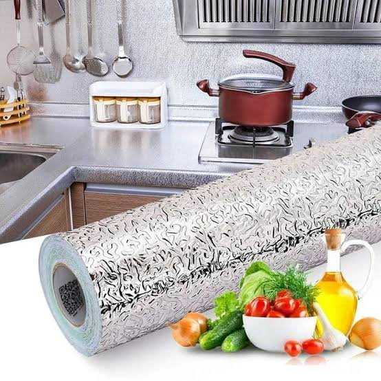 Silver Foil Sheet 40cm x 200