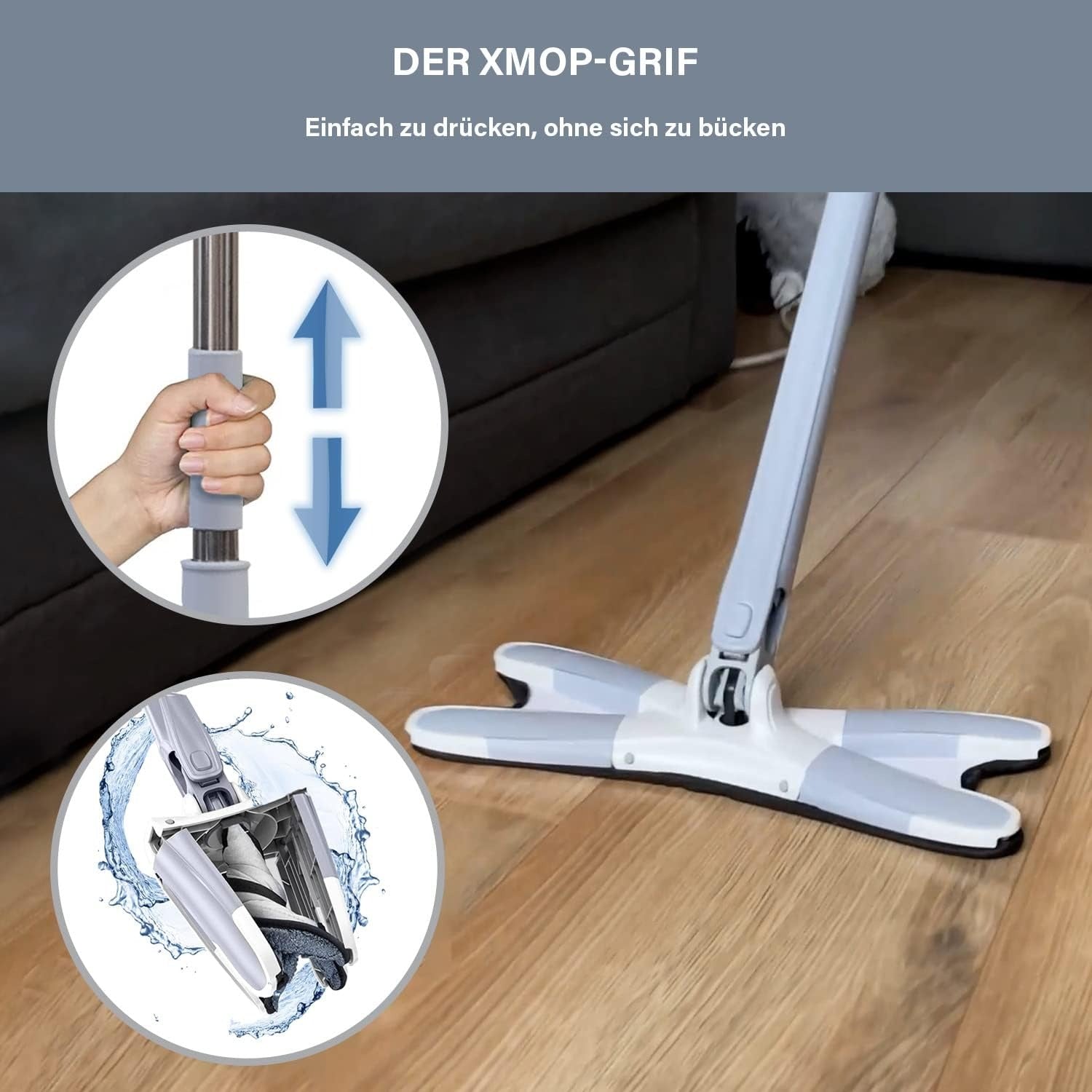 XMOP Floor Mop | Advanced Cleaning Technology | Easy Floor Wiping |