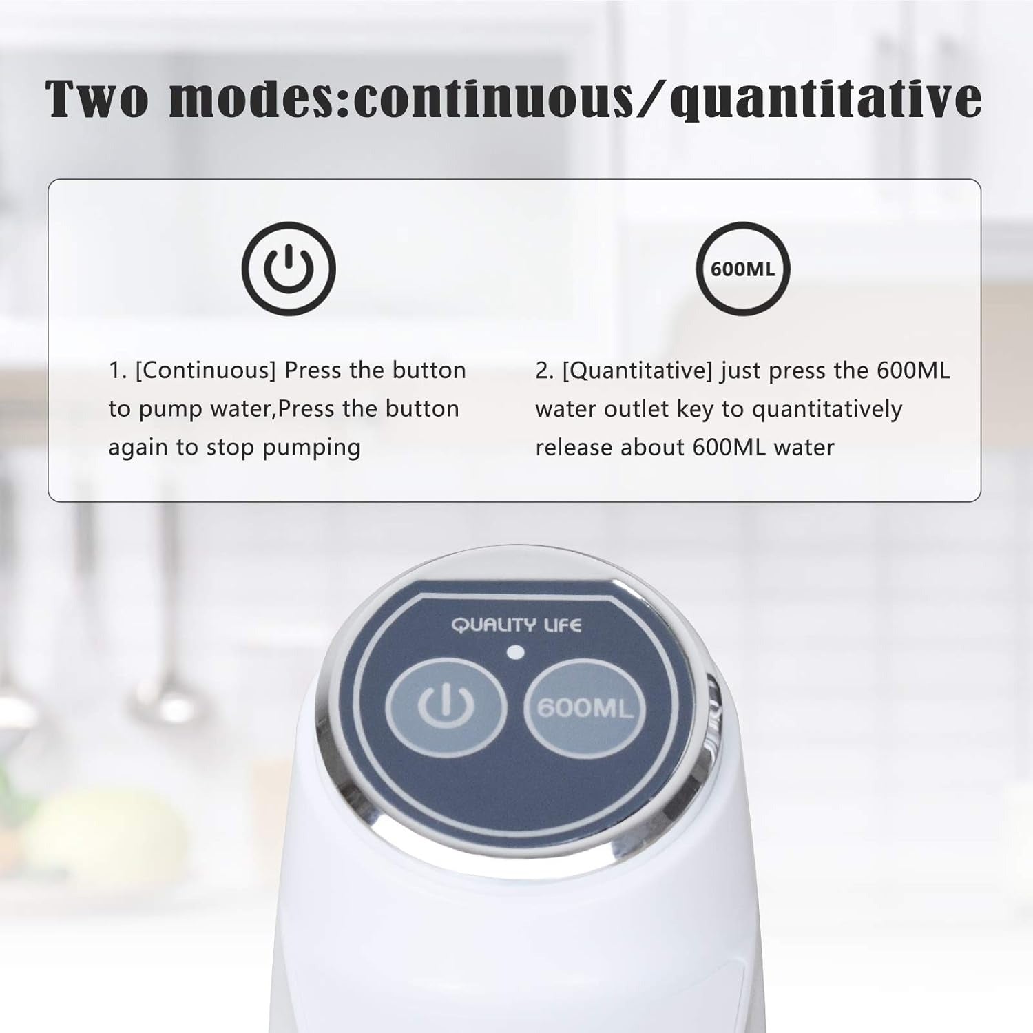 Touch Intelligent Electric Water Pump – Rechargeable Automatic Dispenser