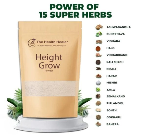 The Health Healer Height Grow Powder – 100% Natural 70g