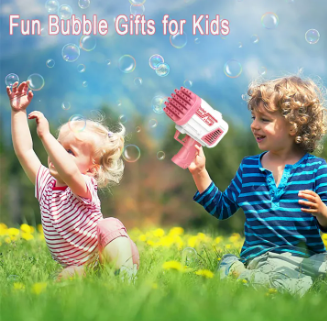 Bubble Bazooka Pro Electric 2-in-1 Rocket Bubble Gun