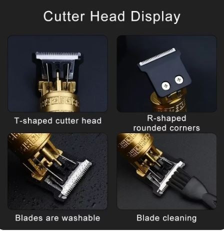 Metal Body -VINTAGE T9 Trimmer hair Trimmer for men shaver for men original Usb Rechargeable